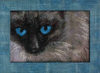 Вышивка бисером Сиамский кот