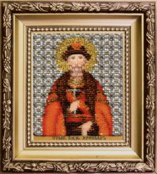 Вышивка бисером Икона святого благоверного князя Ярослава Мудрого