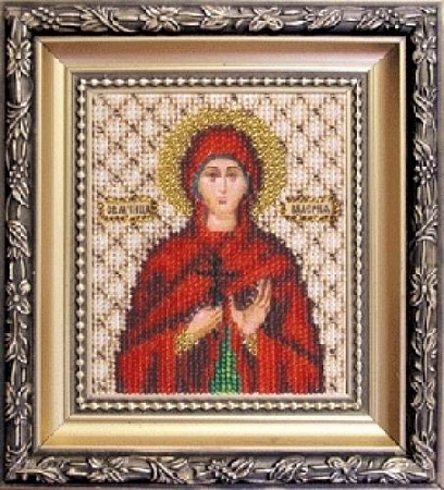 Вышивка бисером икона Святой мученицы Валерии